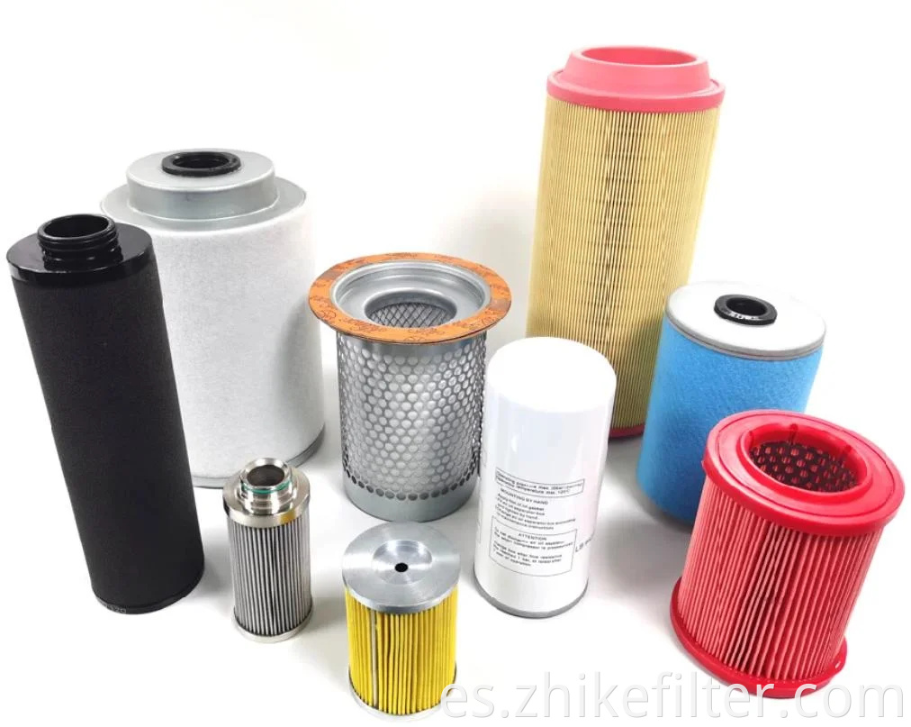 Zhike buena calidad 1.25 ′ ′ 1.5 ′ ′ 2 ′ ′ 2.5 ′ ′ ′ 4 ′ ′ elemento de filtro / cartucho de reemplazo / filtro de aire